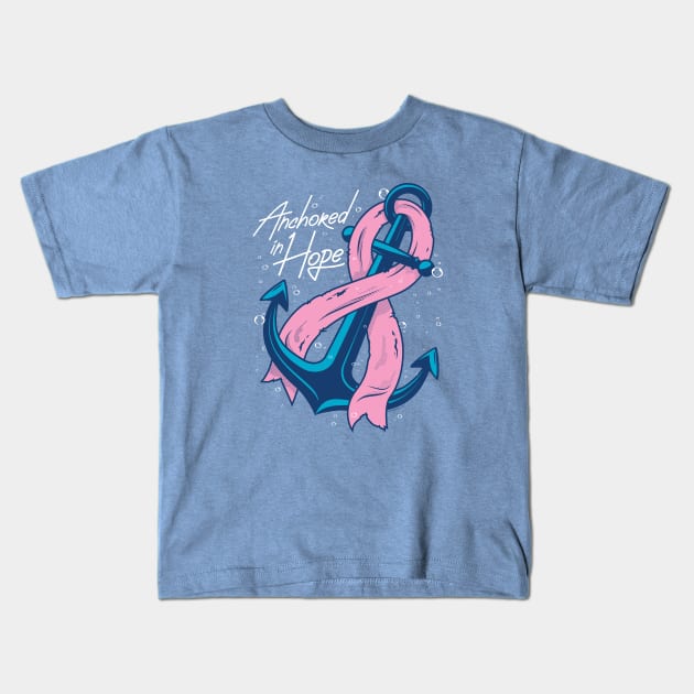 Anchored in Hope Kids T-Shirt by Bomb171